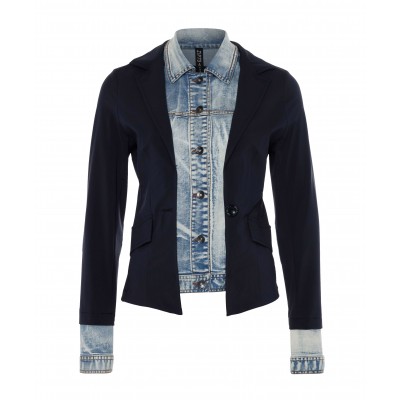 Blazer Denim Insert Blue