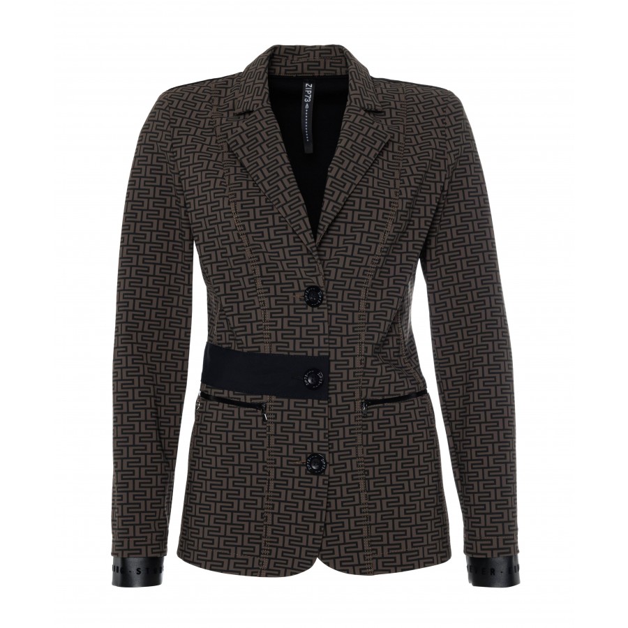 Blazer Graphic Taupe